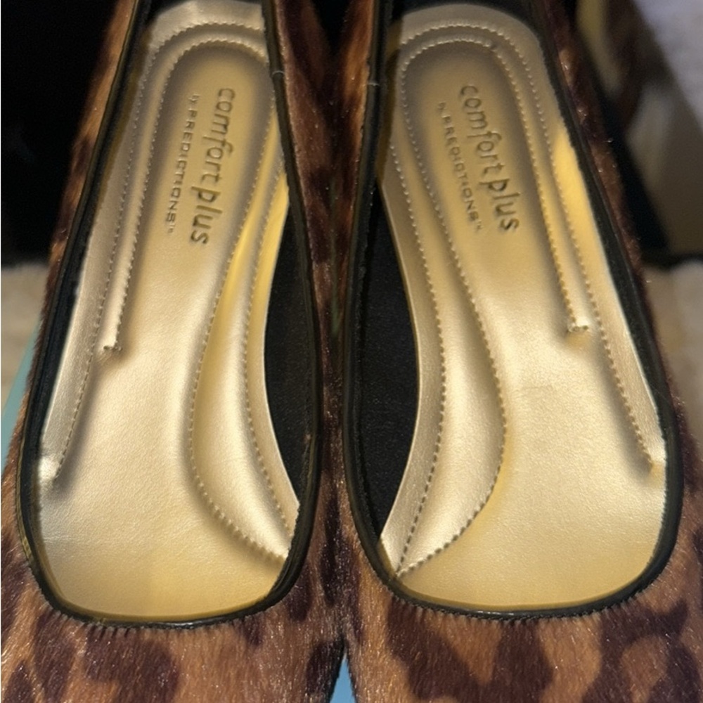 Comfort Plus by Predictions Brown Patterned Flats
